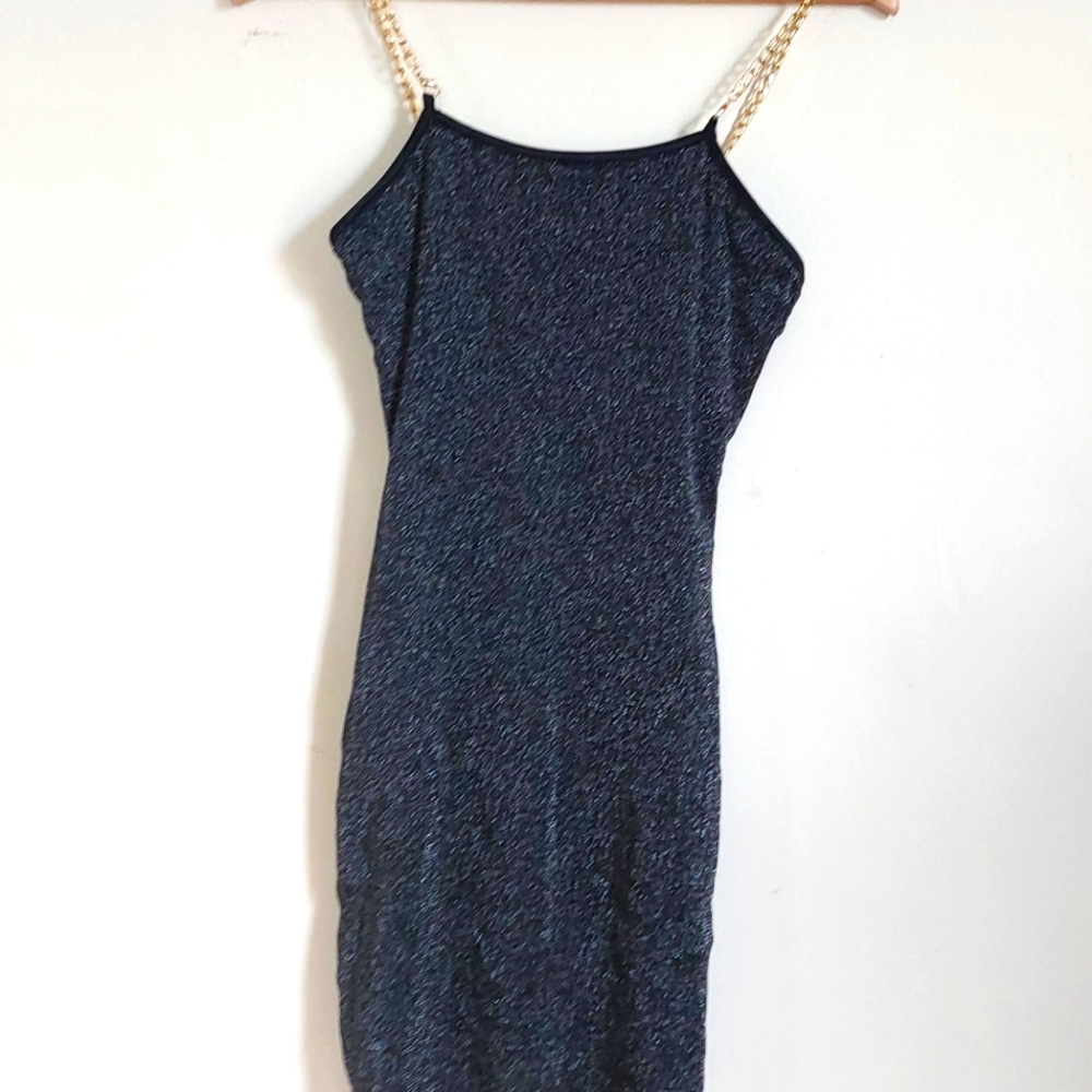 Glitter Chain Strap Dress